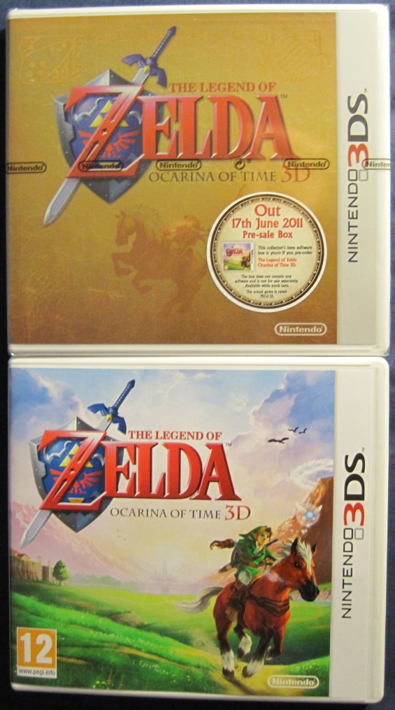 Zelda Ocarina Of Time 3D limited edition box - 3DS