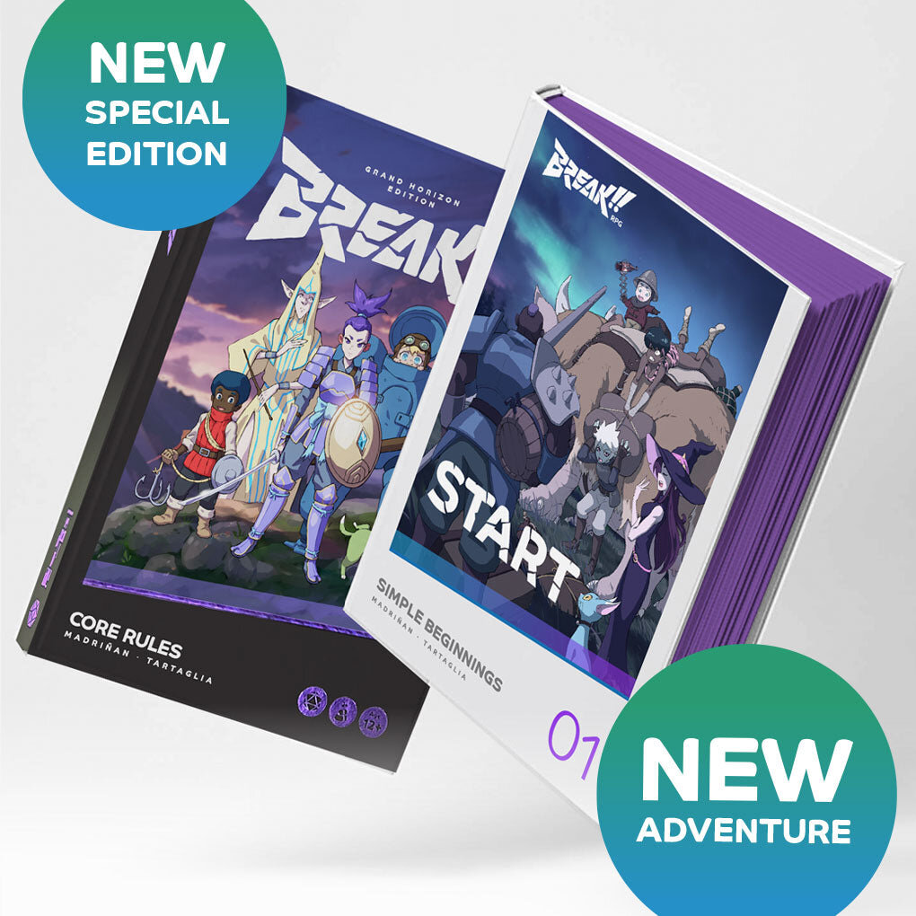 Featured image for BREAK!! RPG Adds 200-Page START Companion on Kickstarter