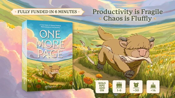 One More Page Turns Writing a Book Into a Cosy Card Game