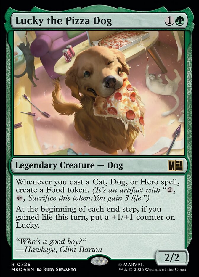 Kevin Smith Spoils MTG's Lucky the Pizza Dog for Marvel Set