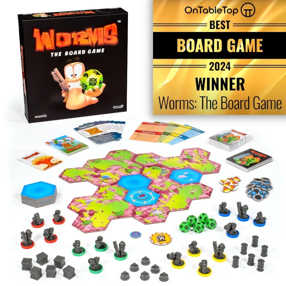 Worms: The Board Game Returns on Pre-Order From Mantic