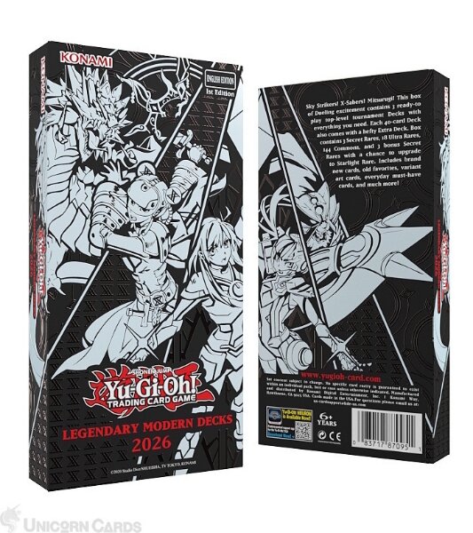 Yu-Gi-Oh Legendary Modern Decks 2026 Lands in UK Shops Today