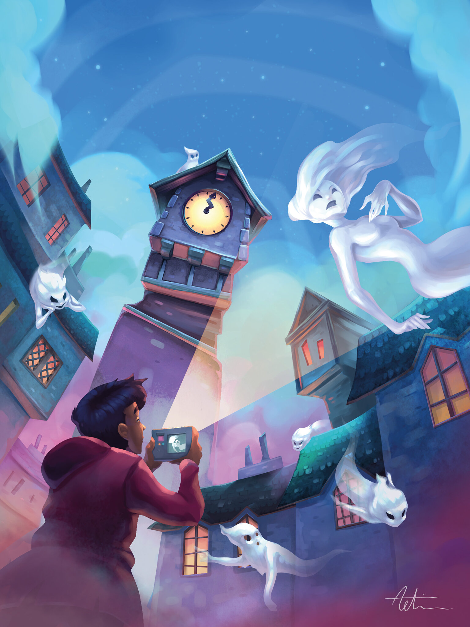 Spooky Tower Turns Its Box Into a Ghost-Hunting Dice Tower