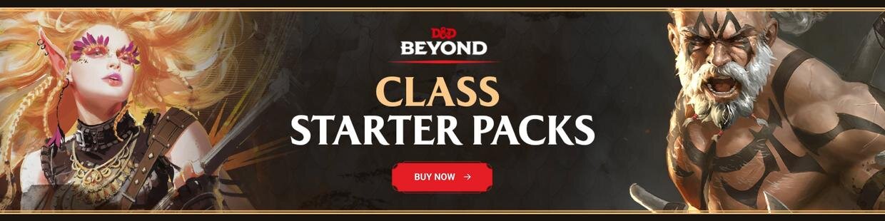 D&D Beyond Brings Back A La Carte With $4.99 Class Starter Packs