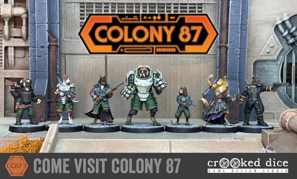 Featured image for Crooked Dice Adds 32 New Miniatures to Colony 87 Range