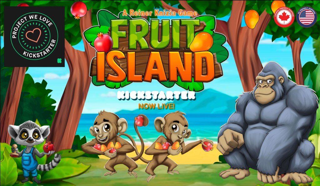 Reiner Knizia's Fruit Island Is a Press-Your-Luck Race
