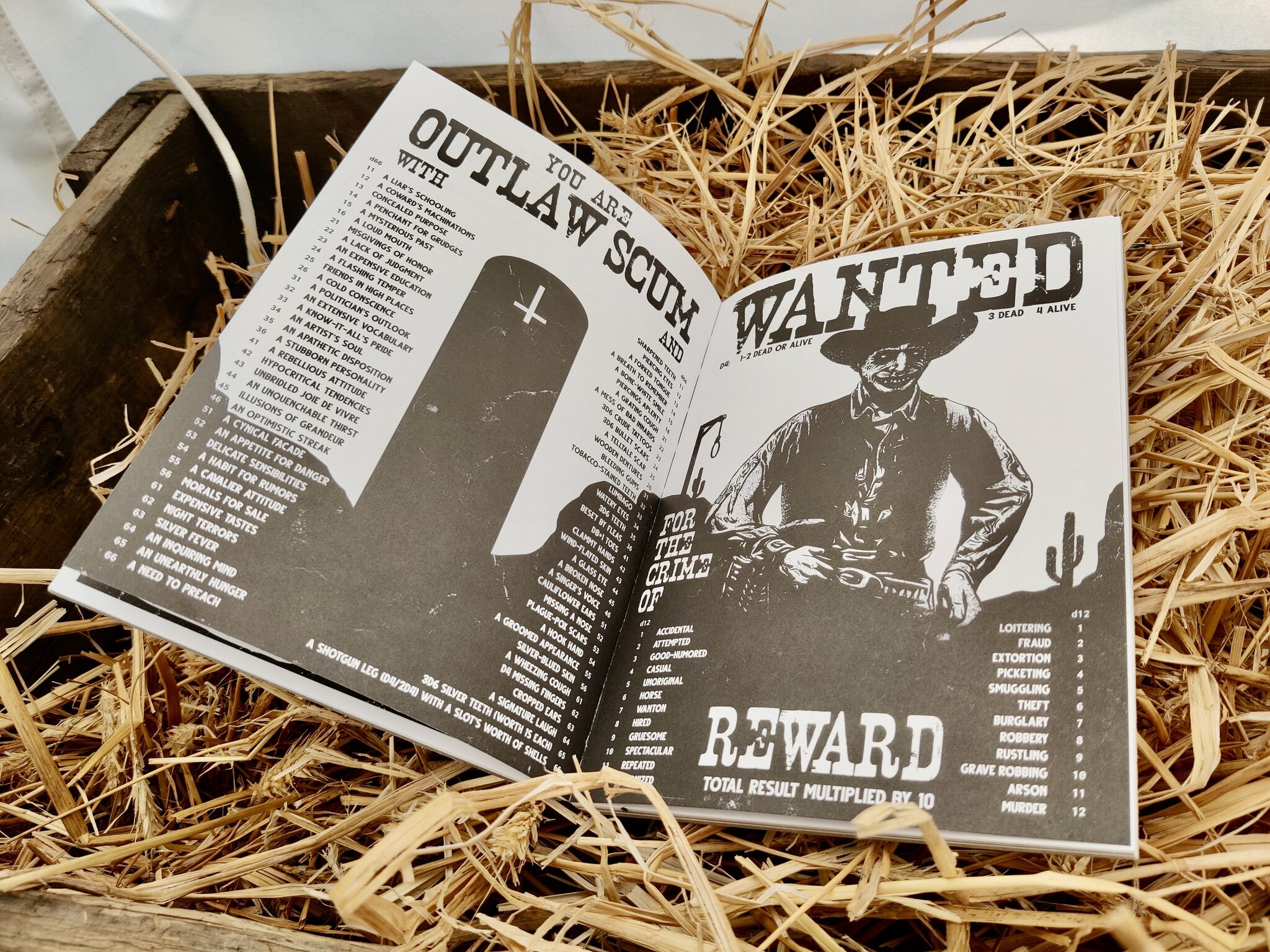 Frontier Scum Acid Western RPG Reloads in Free League Hardback
