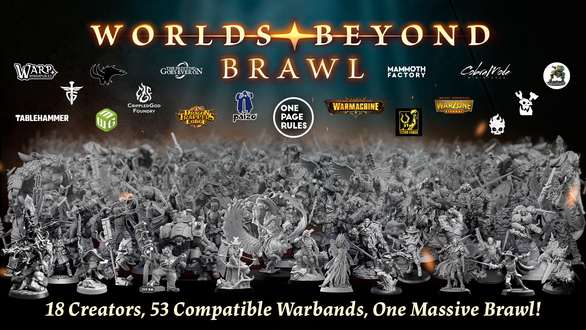 One Page Rules' Worlds Beyond Brawl Launches 12 May With 18 Studios