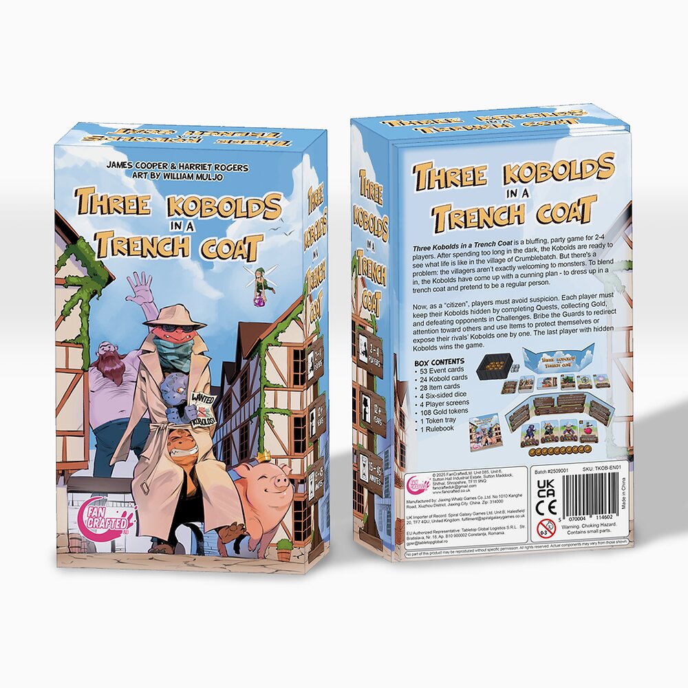 Three Kobolds in a Trench Coat Skips Kickstarter for Shops