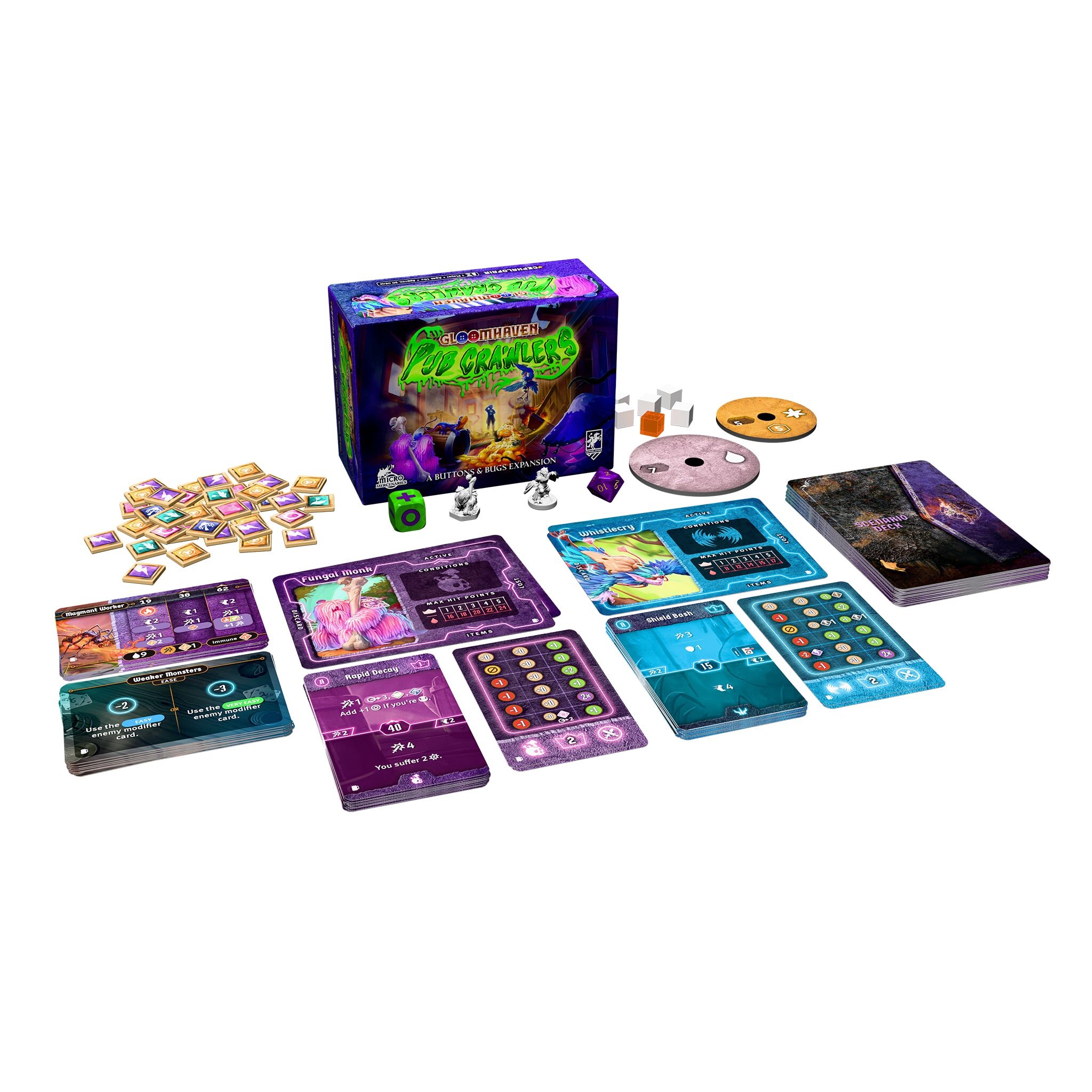 Gloomhaven's Buttons & Bugs Gets a Pub Crawlers Expansion