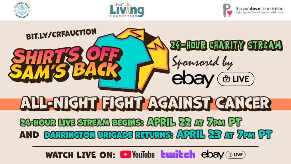 Sam Riegel Streams 24 Hours for Cancer Charity, Capping With a Brigade One-Shot