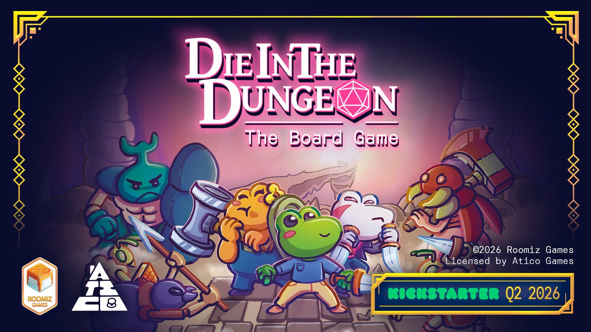 Die in the Dungeon Hits Kickstarter as a Co-op Board Game