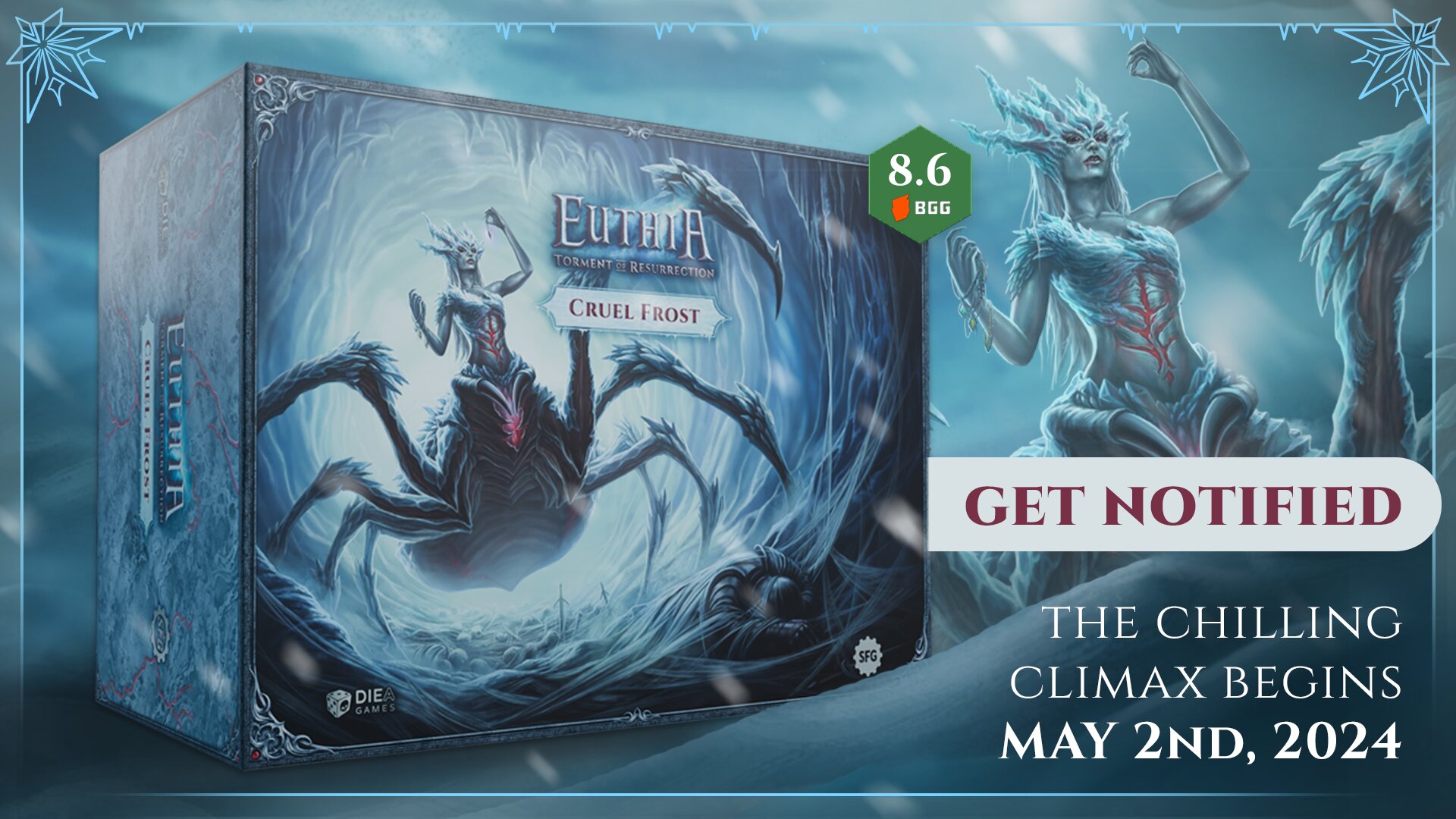 Steamforged's Euthia Cruel Frost Hits Final Days on Kickstarter