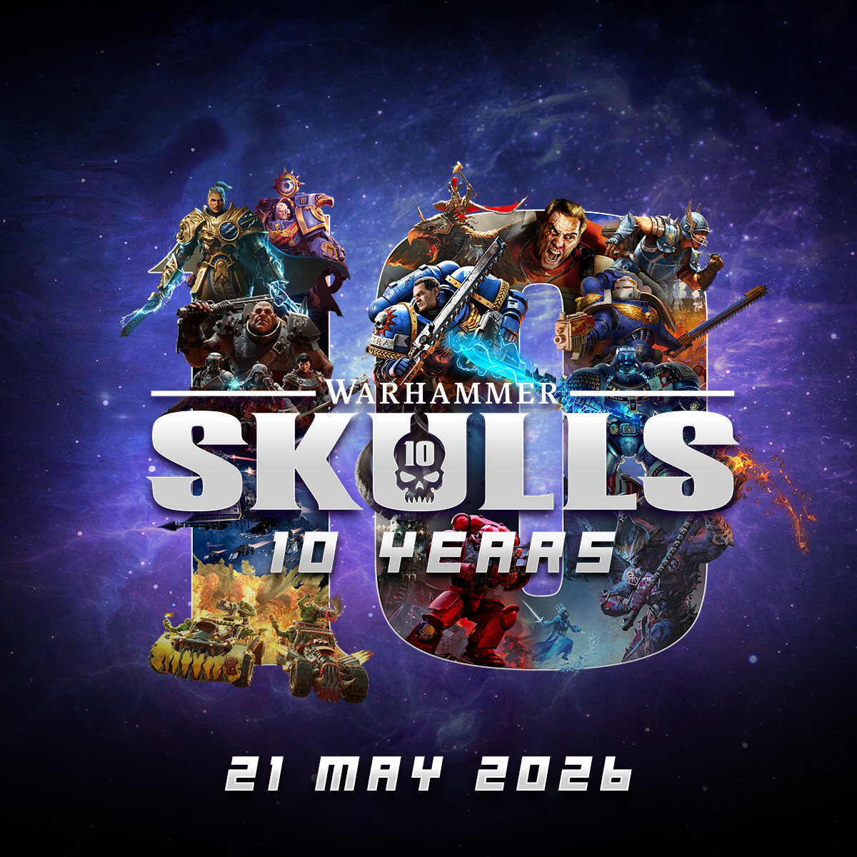 Warhammer Skulls Turns 10 With 21 May Stream and Mechanicus 2 Drop